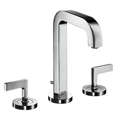 Afbeelding van Axor citterio wastafelmengkraan tweegreeps 3 gats uitloop draaibaar chroom 39135000