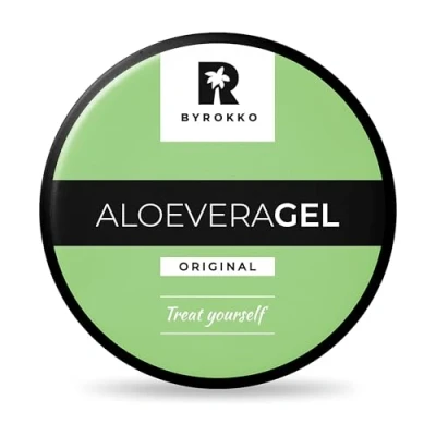 Afbeelding van BYROKKO Aloë Vera After Sun Gel (215 ml), Snel absorberende Lotion, Hydrateert diep, Regeneert en Voorkomt Vellen, Natuurlijke Verzorging rijk aan Vitamines Mineralen