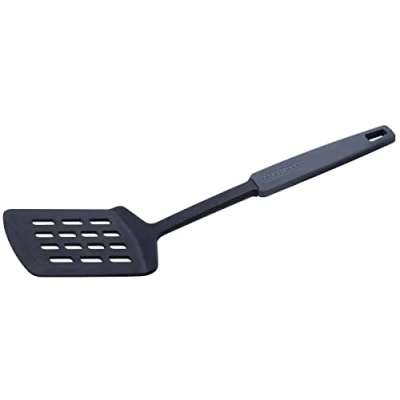 Afbeelding van Fackelmann Statement spatel sleufspatel met ergonomische greep geschikt voor gecoate potten en pannen ca. 31 x 8 5,5 cm