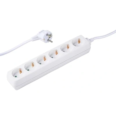 Afbeelding van Grundig Stekkerdoos 6 Voudig 16A/250V Verlengkabel 1.5M Verdeeldoos max. 3680W Wit