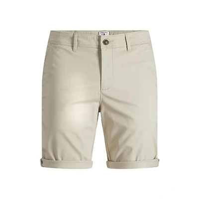 Afbeelding van Jack &amp; Jones Jjibowie Solid Shorts, Heren, Maat: 46, Oxford tan