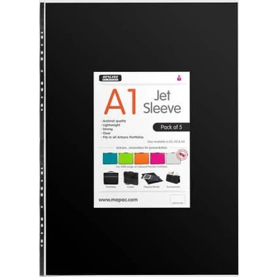 Afbeelding van Artcare 15402001 85 x 0,1 60 centimeter A1 synthetisch materiaal jetsleeve, pak van 5, helder