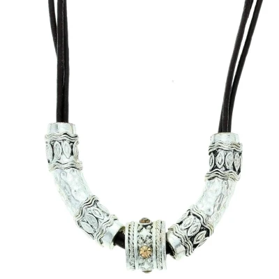 Afbeelding van Behave Korte bruine ketting met kraal