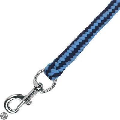 Afbeelding van Covalliero Halstertouw Hippo Karabijnhaak Marine/L.Blauw