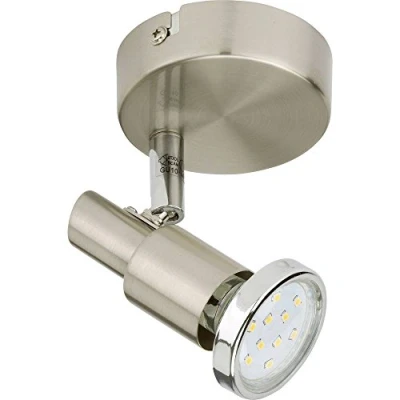 Afbeelding van Briloner Leuchten COOL Wandlamp 1 lichts Draaibaar en kantelbaar GU10 Metaal Mat Nikkel