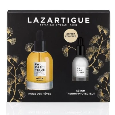 Afbeelding van Lazartigue Huile des Rêves Voedende Droge Olie 50 ml + Exceptional Thermo Protective Serum 10 Aangeboden