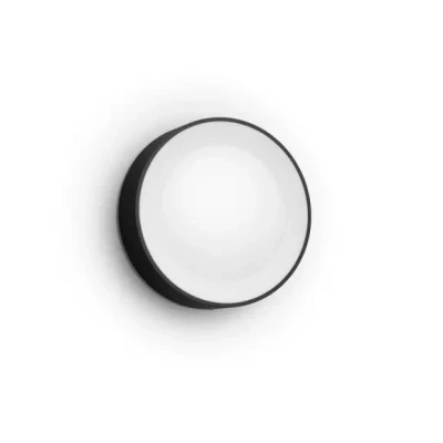 Afbeelding van Hue Daylo muurlamp wit en gekleurd licht zwart Philips