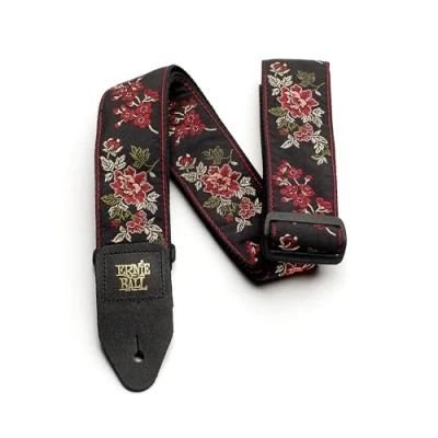 Afbeelding van Ernie Ball 4142 Red Rose Jacquard Strap gitaarband