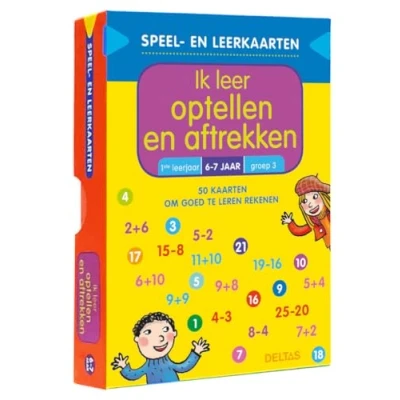 Afbeelding van Deltas Speel en leerkaarten Ik leer optellen aftrekken (6 7 j.)
