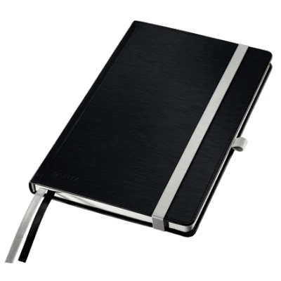 Afbeelding van NOTEBOOK HC A5 RUIT SATIJNZWAR