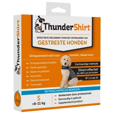 Afbeelding van Thundershirt Ontspannend Vest Voor Gestreste Honden Grijs Direct rustgevend Small &gt;6 11 Kg