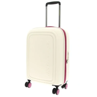 Afbeelding van Mandarina Duck Logoduck + trolley Cabin EXP, raspberry smoothie, Linea Iconica di in policarbonato