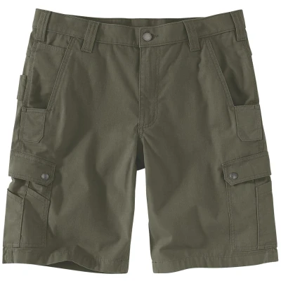 Afbeelding van Carhartt Rugged Flex Relaxed Fit Ripstop Cargo Work Utility Shorts voor heren, basil, 38W