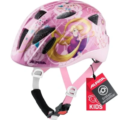 Afbeelding van ALPINA XIMO Disney Lichte, veilige en onbreekbare fietshelm met optioneel ledlicht voor kinderen, Rapunzel gloss, 47 51 cm