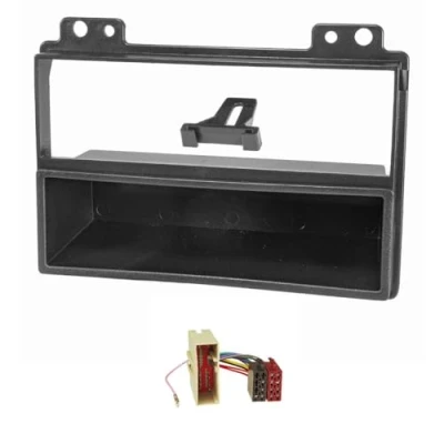 Afbeelding van tomzz Audio 2415 018 Radio installatie frame Set geschikt voor Ford Fiesta jh1/jd3 Fusion ju2 facelift zwart met radioadapter iso