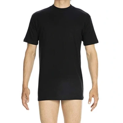Afbeelding van HOM Heren T shirt met ronde hals Harro New, zwart, XL