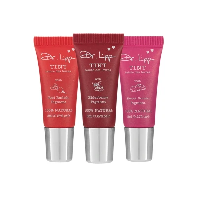 Afbeelding van Dr. Lipp Superfood Colour TINT 3 PACK Lippalet, Dames, Maat: 24 ml, Elderberry/sweet potato/red radish