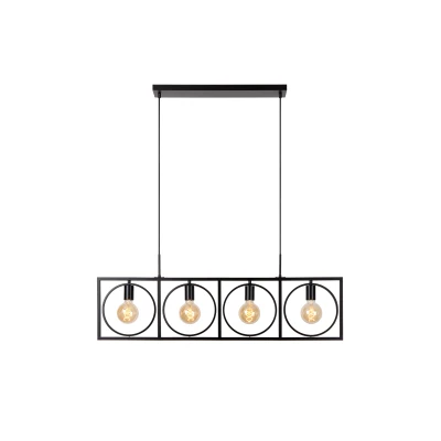 Afbeelding van Lucide SUUS Hanglamp 4xE27 Zwart