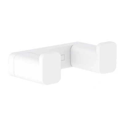 Afbeelding van Hansgrohe addstoris handdoekhaak dubbel mat wit 41755700