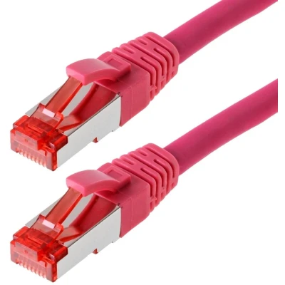 Afbeelding van Helos Patchkabel S/FTP Cat 6a magenta 30,0m