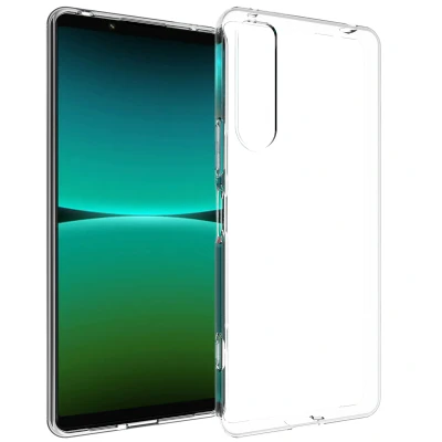 Afbeelding van Sony Xperia 5 IV Hoesje Siliconen en TPU (zacht) Accezz Softcase/Backcover Transparant Telefoonhoesje