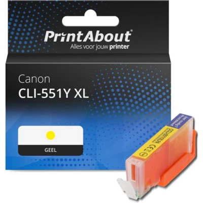 Afbeelding van Huismerk Canon CLI 551Y XL Inktcartridge Geel Hoge capaciteit