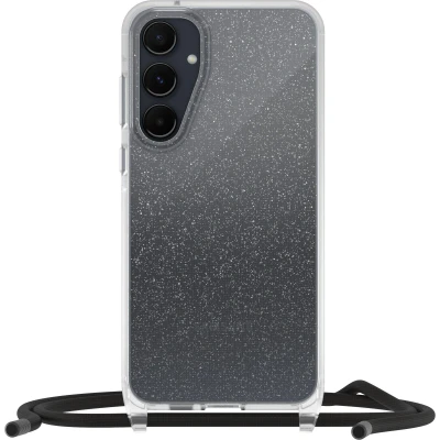Afbeelding van Samsung Galaxy A55 Hoesje Kunststof OtterBox Backcover met koord/Koordhoesje/Hardcase Transparant Telefoonhoesje Shockproof/Valbescherming