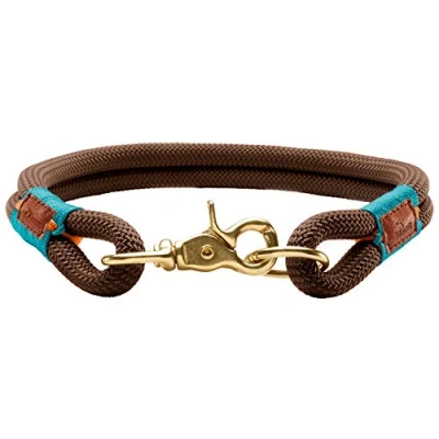 Afbeelding van HUNTER OSS hondenhalsband, maritiem, nautisch, M L, bruin