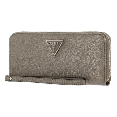Afbeelding van GUESS Meridian SLG Large Zip Around Wallet Pewter