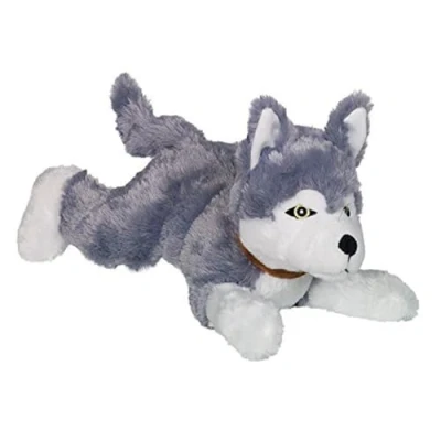 Afbeelding van Nobby Pluche Knuffel Husky Met Piep Wit 35 cm