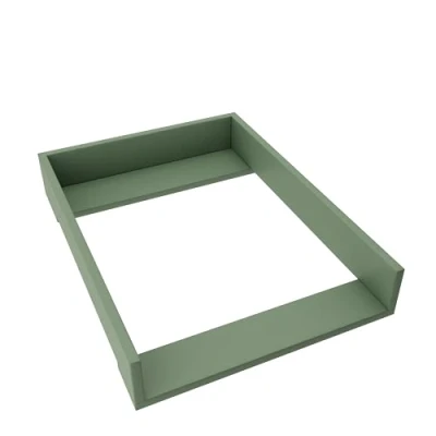 Afbeelding van REGALIK Aankleedopzetstuk voor Hemnes 500 IKEA 72cm x 50cm Afneembaar aankleedtafelopzetstuk commode in groen Afgesloten met ABS materiaal 1mm