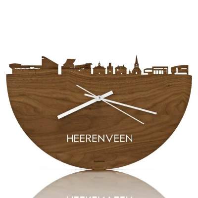 Afbeelding van Skyline Klok Heerenveen Noten