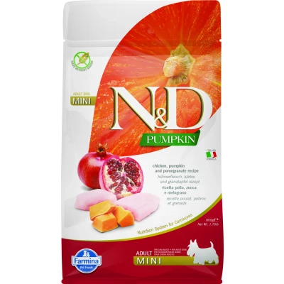 Afbeelding van N&amp;D Pumpkin hondenvoeding Kip small breed 800 gr.
