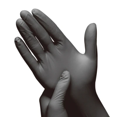 Afbeelding van Handschoen Hynex L nitril 100 stuks zwart