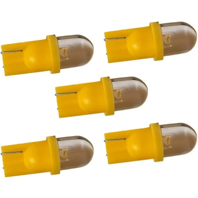 Afbeelding van T10 autolamp 5 stuks dashbordverlichting geel LED 12V DC
