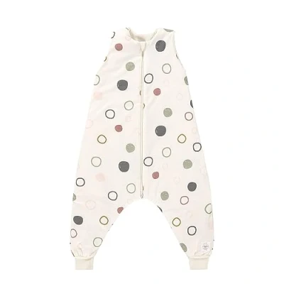 Afbeelding van LÄSSIG babyslaapzak jumper 4 seizoenen Offwhite circles 2 3 jaar 92cm maat 92 98