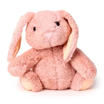 Afbeelding van Deurstopper van pluche roze konijn
