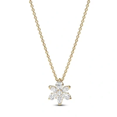 Afbeelding van Pandora Kettingen 14k gold plated neklace withcubic zirconia in