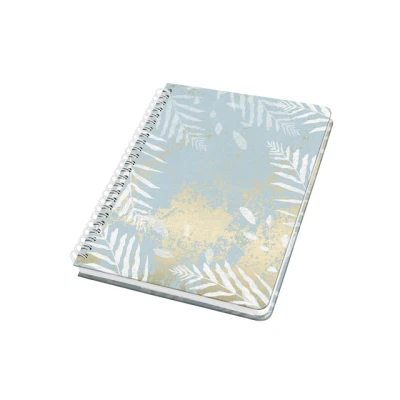 Afbeelding van 2x Notitieboek Jolie A5 spir. HEAVENLY LEAVES punt gelijnd 120pag 100g