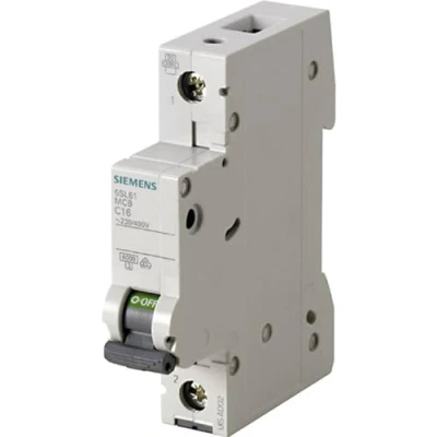 Afbeelding van Siemens Ingenuity for life automatische 5SL6106 6 stroomonderbreker 1 polig. DOOR 6A