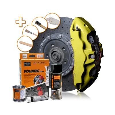 Afbeelding van Foliatec Remklauwlakset hyper goud metallic 3 Componenten