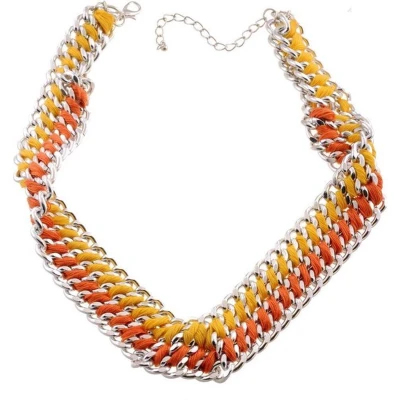 Afbeelding van Behave Gevlochten statement ketting met schakels