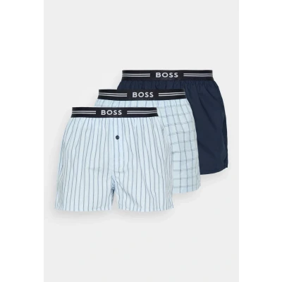 Afbeelding van BOSS 3 PACK Boxershorts, Heren, Maat: Large, Open blue