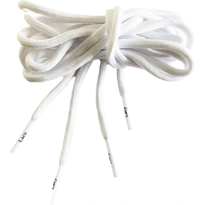 Afbeelding van Schoenveter Lacy rond wit 120cm lang x4mm breed