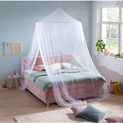 Afbeelding van RSP® Klamboe Home voor tweepersoonsbedden met extra grote spanring thuis (met ingang)