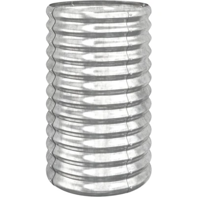 Afbeelding van Plantenbak 40x40x68 cm gepoedercoat staal zilverkleurig