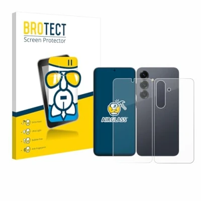 Afbeelding van BROTECT Screenprotector voor Samsung Galaxy S25 Enterprise Edition (Voor+Achter) Folie Beschermfolie Beschermglas transparant