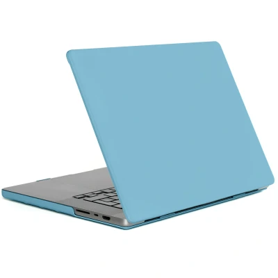Afbeelding van Hard Cover / Hardcase MacBook Pro 14 Inch (2021) (2023) M3 Chip Kunststof Soft Blue Lichtblauw iMoshion