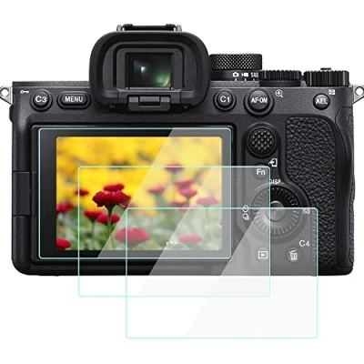 Afbeelding van KOMET A7IV schermbeschermer compatibel met Sony Alpha 7 IV A74 spiegelloze camera, 9H HD gehard glas, anti bubbel, krasbestendig, vingerafdruk (3 stuks)