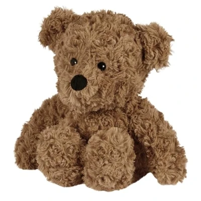 Afbeelding van Warmies Pluche Bruine Krullende beer Magnetronbestendige Teddybeer met Franse Lavendelgeur, Warme of Koude Tarwezak Voor Koele Ontspanning en Verlichting